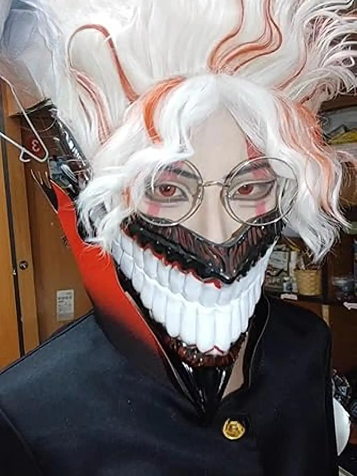 Dandadan Grin Mask (Anime-Inspired Lower Face Design)