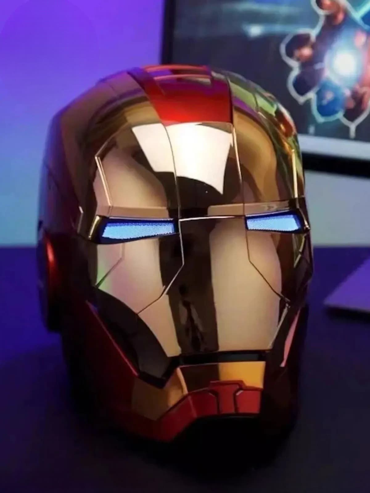 IRONMAN HELMET |Voice Controlled Touch Senor Sound Lights | Adjustable