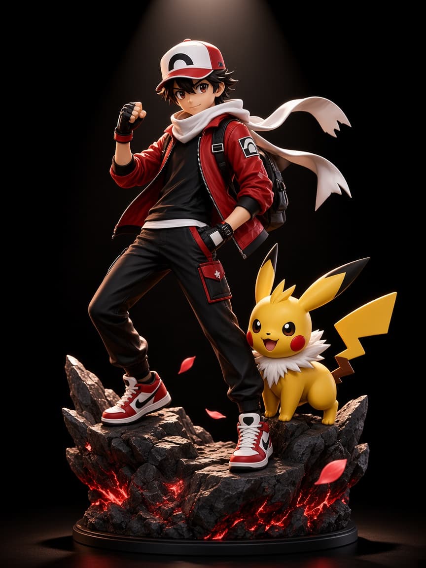Ash Ketchum & Pokémon – Dynamic PVC Diorama Statue