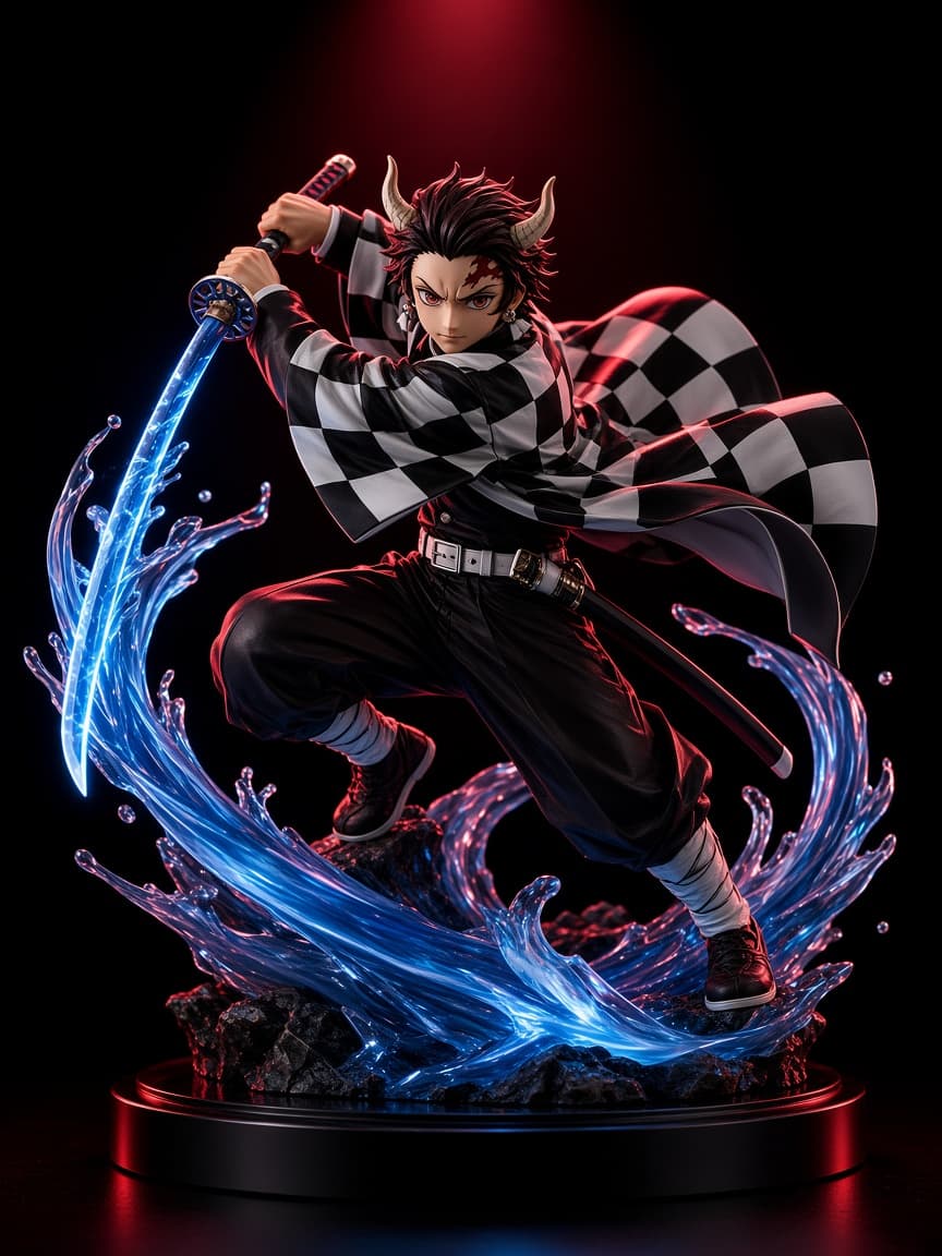 Tanjiro Kamado LED Action Statue