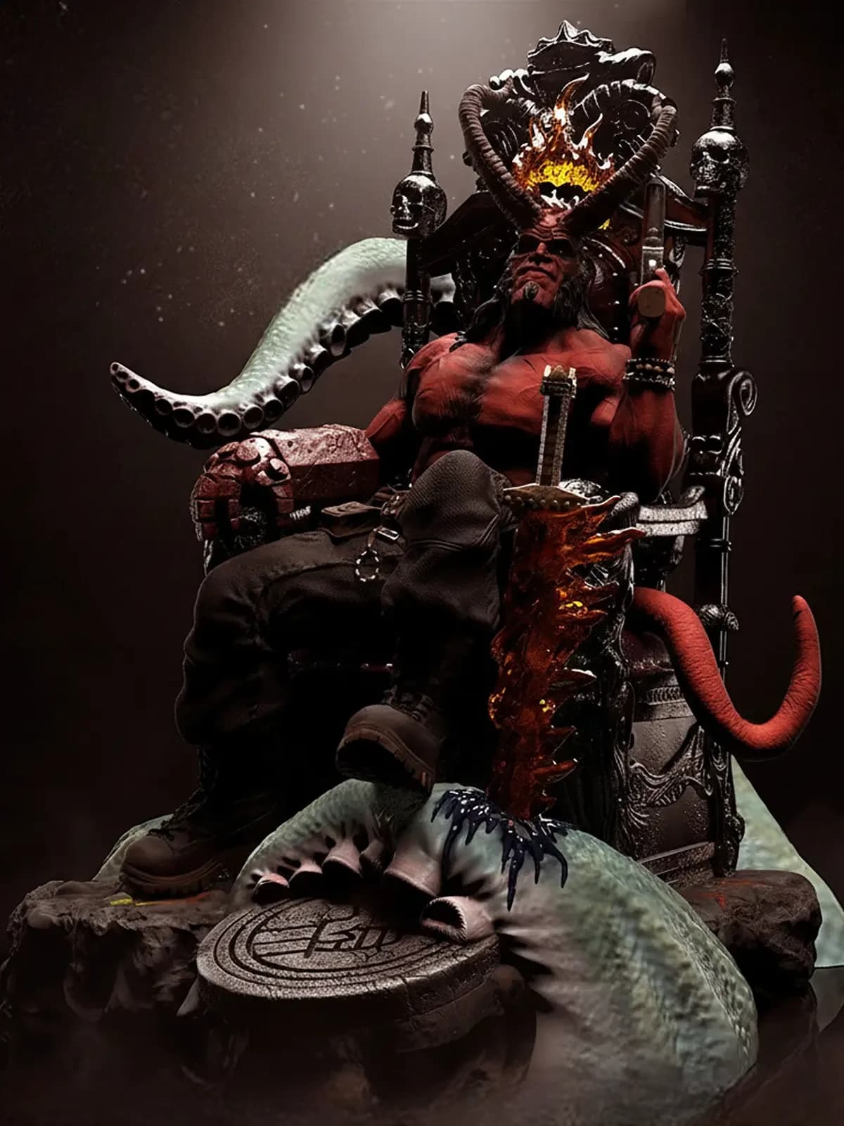 Throne Ascendant | Hellboy Resin Statue (1/6 Scale)